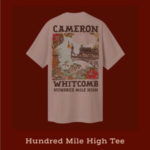 Gildan CAMERON WHITCOMB Hundred Mile High Tee- CLASSIC!! Size: S/P